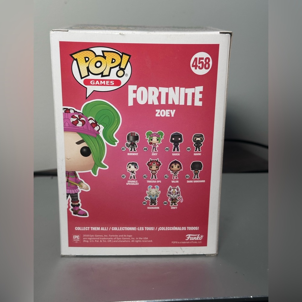 Funko Pop! Games Fortnite Zoey #458‎ Vinyl Figure In Box - Picture 3 of 3